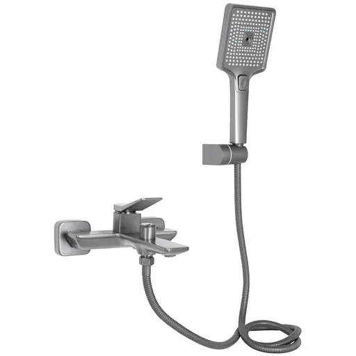 Смеситель для ванны Qtap Presto (с душевым гарнитуром) QTPRE259GRP45584 - фото 1