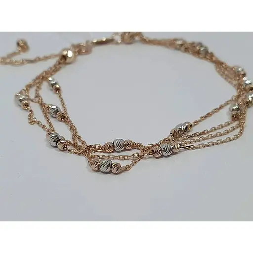 Золотий браслет Favoritum з алмазною гранню. 910072 - фото 2