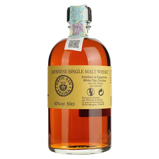Виски Akashi Single Malt White Wine 6 Year Old 50% 0.5 л в подарочной упаковке - фото 2