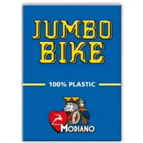 Карти гральні Modiano Bike Trophy 100% Plastic Jumbo Index (blue) (ВР_КИМБТБ)