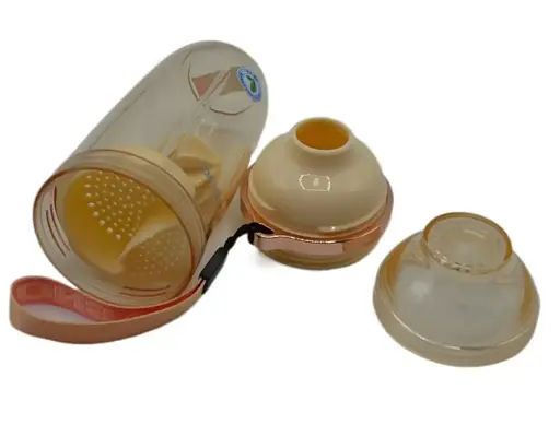 Шейкер спортивний Casno 400 мл KXN-1233 з пластиковим вінчиком Жовтий (KXN-1233_Yellow) - фото 6