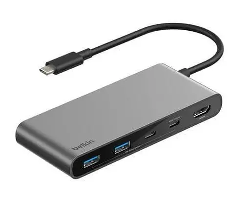 USB-хаб Belkin USB-C 7в1 Multiport Dock (AVC023HQSGY) - фото 1