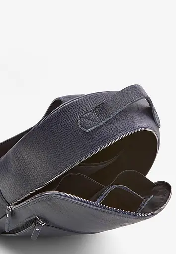 Шкіряний рюкзак Groove L синій Саф'яно - фото 5