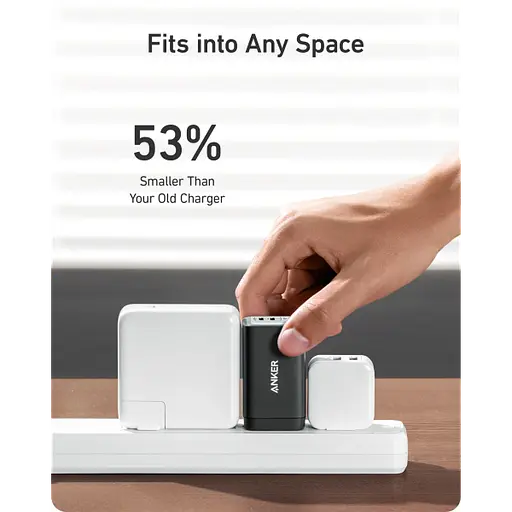 Зарядний пристрій адаптер живлення Anker 735 (PowerPort III) 65 W 3 виходи 2C+A (A2667) - фото 5