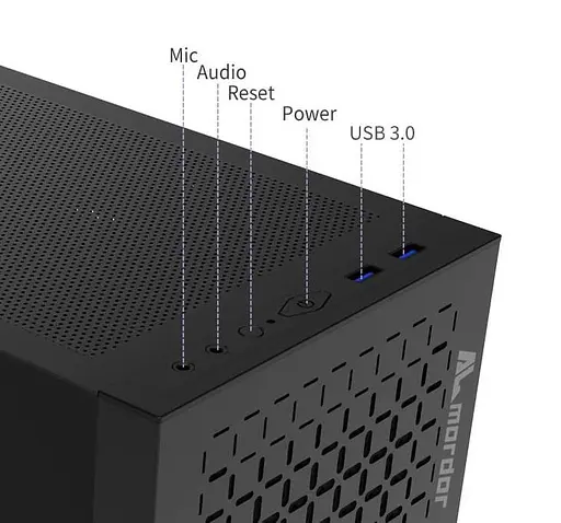 Корпус ALmordor Sparkle 170M Matx Lite Black (ALS170MMLBK) Без БП - фото 8
