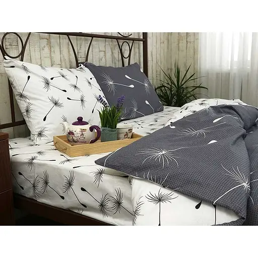 Комплект постільної білизни Руно півтораспальний бязь набивна 200 х 220 см (677.114Б Fly) - фото 4