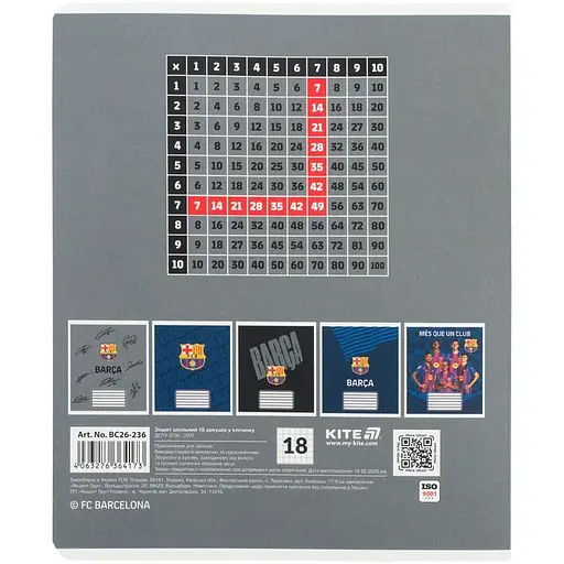 Набір зошитів Kite 18 арк., кл., софт тач + УФ лак, 20 шт.   - фото 3