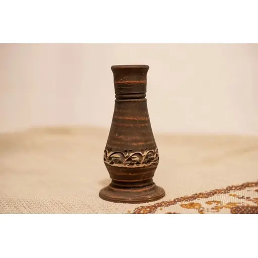Свічник керамічний (глиняний) з орнаментом