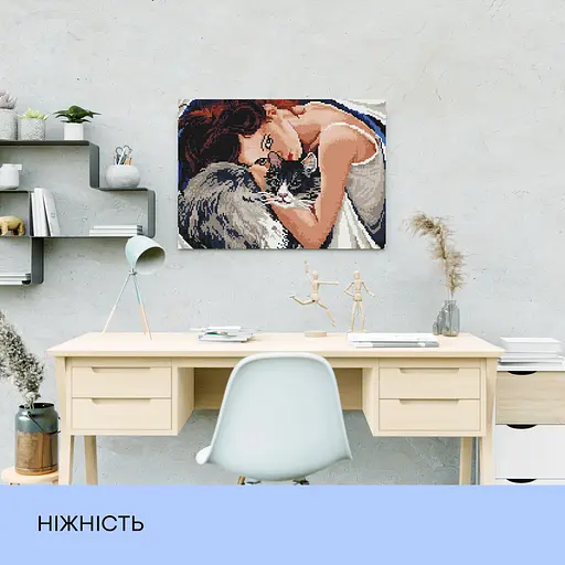 Набір з алмазною мозаїкою "Ніжність", 40*50 см, IDEA2-CK1389 - фото 3