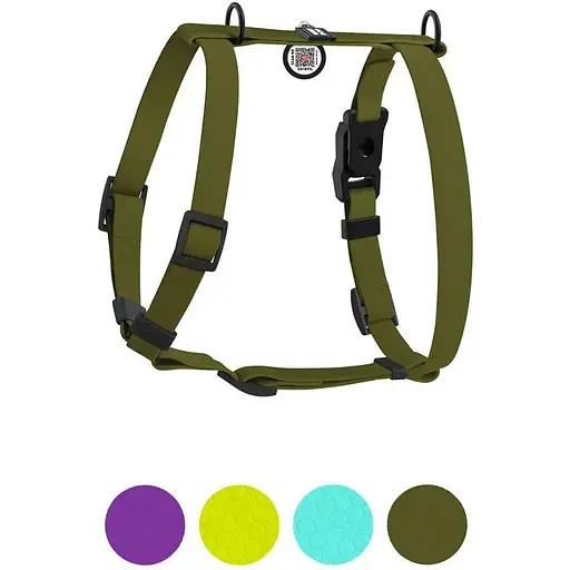 Шлея для собак Waudog Magnet водостійка анатомічна Н-подібна з QR-паспортом, магнітна пряжка-фастекс, S - фото 5