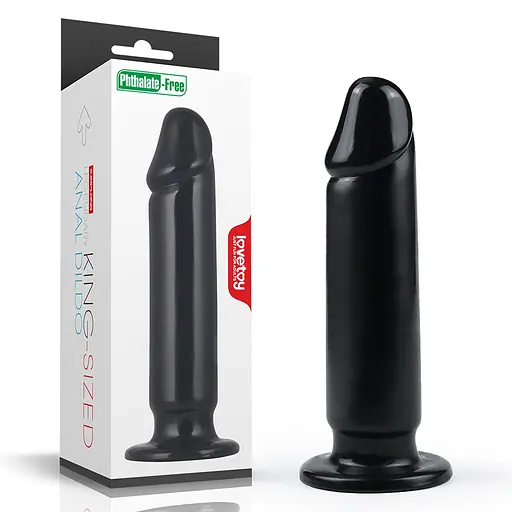 Велика анальна пробка LoveToy King-Sized 23.5х5 см (чорний)