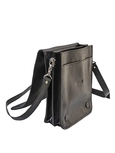 Мужская кожаная сумка Newery 26х22х7 см sum0023165 - фото 6