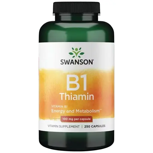 Вітаміни Swanson B1 Energy and Metabolism 100 мг 250 капсул
