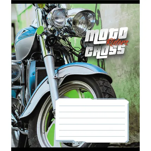 Зошит загальний "Мото" Leader 048-600216L-5 в лінію, 48 аркушів - фото 1