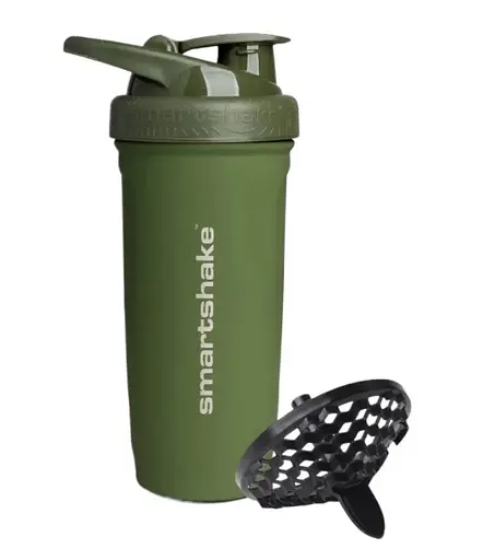 Шейкер спортивний SmartShake металевий Reforce Stainless Steel 30oz/900 мл Army Green (11153001) - фото 2