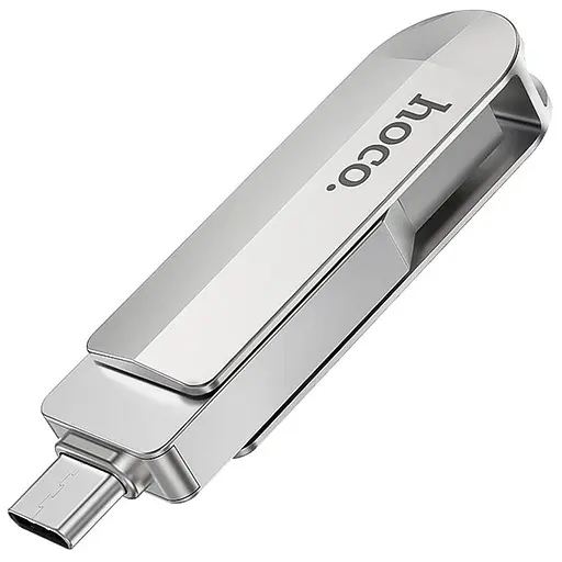 Флеш-накопичувач Hoco UD10 Metal Flash 2in1 USB 3.0/Type-C - 16GB Gray - фото 3