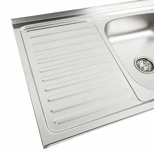 Кухонная мойка из нержавеющей стали Valeso декор 8050 R (0,7/160 мм), Decor - фото 5