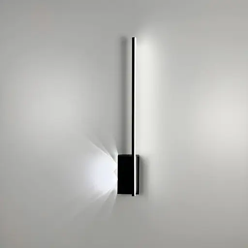 Бра у чорному корпусі із лінзами по лівій стороні 60 см Арт. WJ 011/600 R BK Line F - фото 1