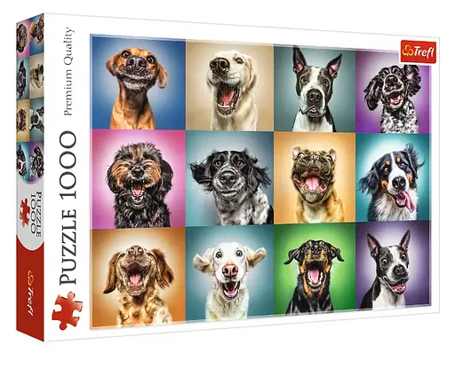 Пазл Кумедні собачі портрети - 1000 елементів Trefl 10452