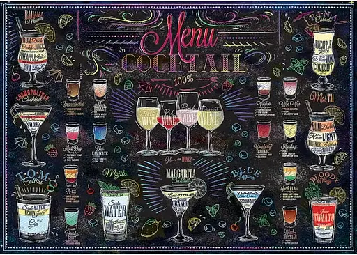 Пазл Trefl Коктейльное меню коллаж 500 эл. (37452) - фото 2