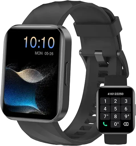 Умные часы (отвечая/созывая), 1,85" умные часы для мужчин и женщин Цифровые часы Фитнес-трекер