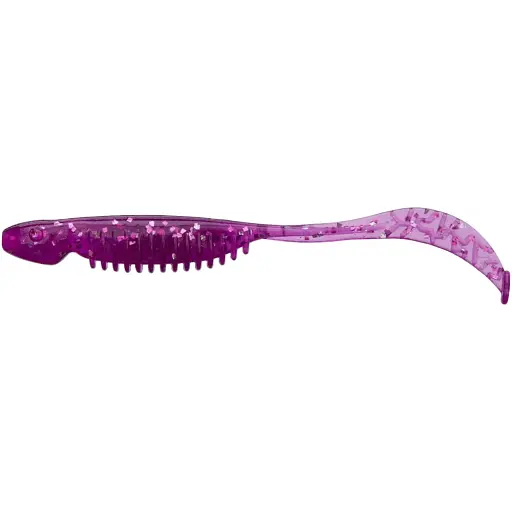 Силикон Reins Curly Shad 3.5" 428 Purple Dynamite (14 шт/уп)