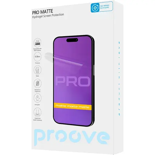 Защитная пленка гидрогелевая Proove Hydrogel Screen Protective PRO Size S Matte [61196] - фото 1