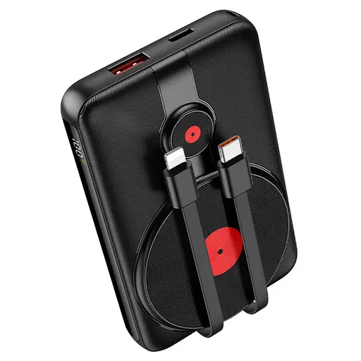 Power bank Hoco J92 22.5W/PD20W/QC3.0/ MagSafe Wireless Charger 10000mah чорний - фото 1