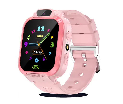 Смарт-часы телефон детские Smart Watch S12 с видеозвонком GPS SIM-карта Pink (18577)