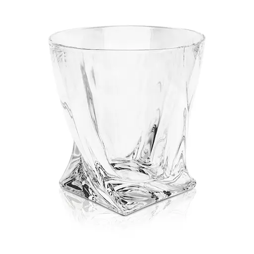 Уценка. Набор низких стаканов для виски Bohemia Quadro 340 мл 6 шт. (2K936/99A44/340) - фото 1