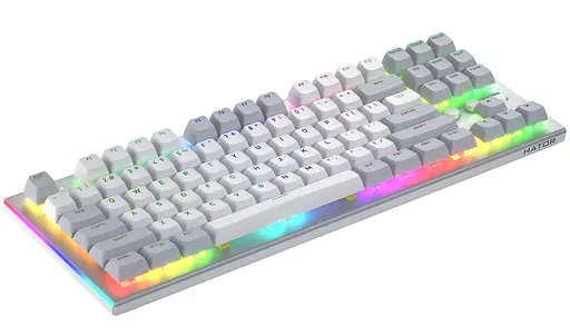 Клавіатура HATOR Gravity TKL Orange ENG White (HTK561) - фото 3