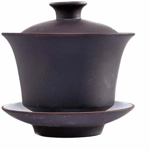 Гайвань из Иссинской глины с белой глазурью 60 мл Рыжий