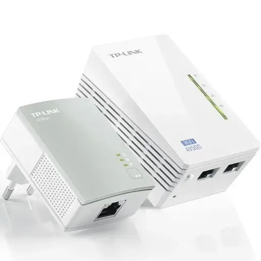Комплект адаптеров TP-Link для создания сети Ethernet на основе электросети TL-WPA4220KIT (500Mbps, Wifi) - фото 1