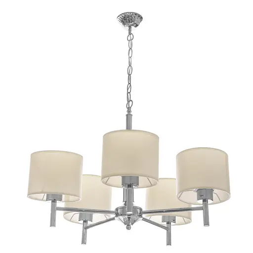 Люстра підвісна Brille прованс з абажуром E27 60W CH (BKL-654S/5)