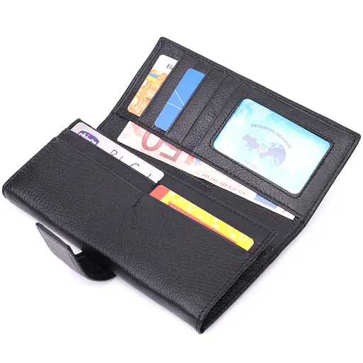 Кожаный женский кошелек ST Leather 18.7х9х3 см acs0028477 - фото 4