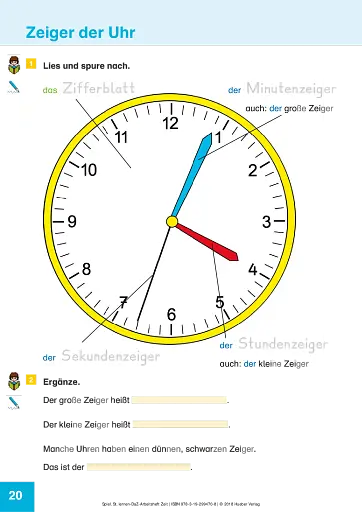 Spielerisch Deutsch lernen. DaZ Arbeitsheft Zeit - фото 3