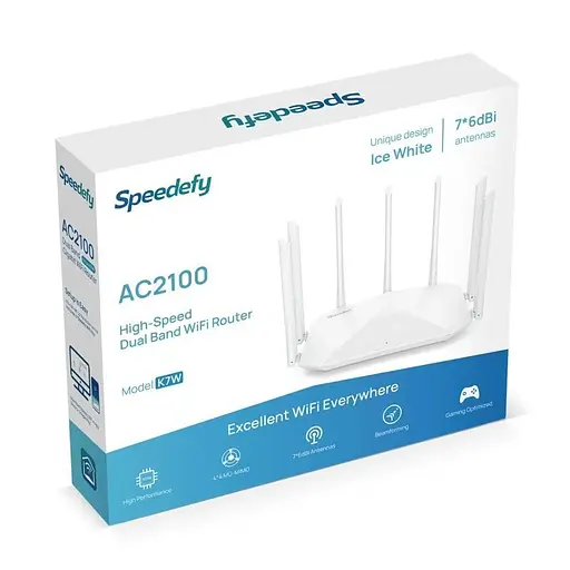 Роутер Speedefy ac2100 model k7 wifi router 4x4 mu-mimo - фото 3