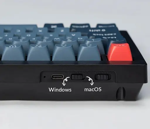 Клавіатура Keychron V1 Max 81 Key Gateron Jupiter Red Hot-Swap RGB Knob Carbon Black (V1MD1_KEYCHRON) - фото 5