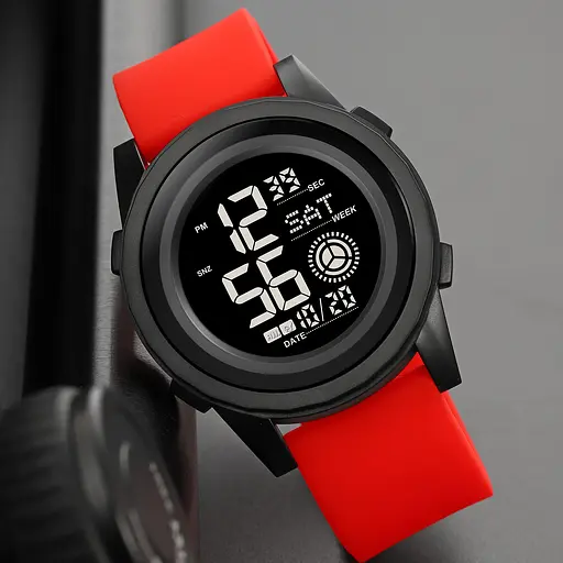 Наручний годинник чоловічий 2082RDBK Red-Black Skmei acs0030313 - фото 4