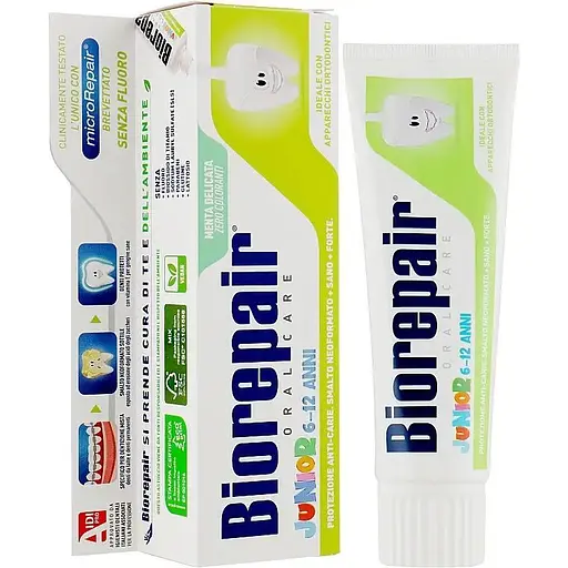Дитяча зубна паста BioRepair Junior 6-12 років 75 мл