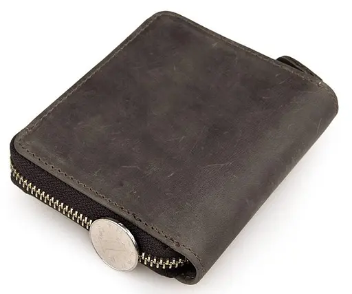 Мужской кожаный кошелек Vintage 10х11.5 см acs0015368 - фото 3