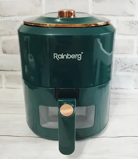 Аэрофритюрница электрическая безмасляная Rainberg RB-2242 7.5 л 3800 Вт Зеленый - фото 4