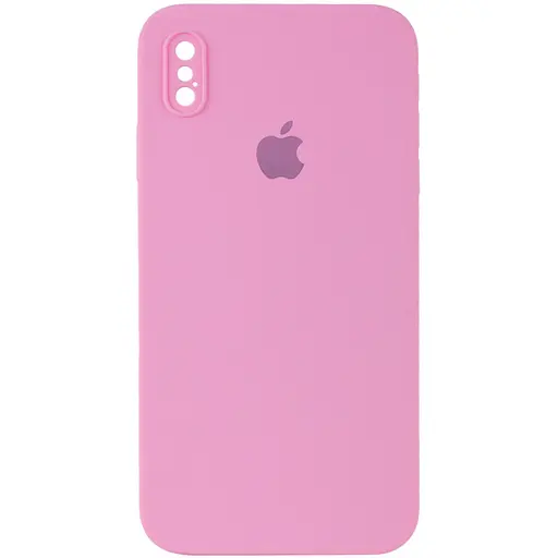 Чохол Epik Silicone Case Square Full Camera Protective AA для Apple iPhone X/XS 5.8 Рожевий/Light pink