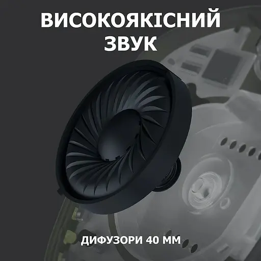 Наушники Logitech G435 LIGHTSPEED Black (981-001050) - фото 3