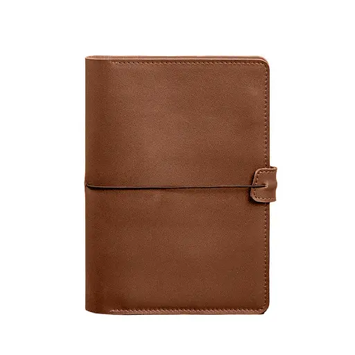 Кожаный блокнот А5 (софт-бук) 9.4 светло-коричневый - фото 11