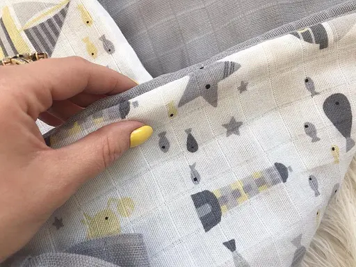 Мусліновий плед-конверт Moontime "Морський бриз " - фото 2