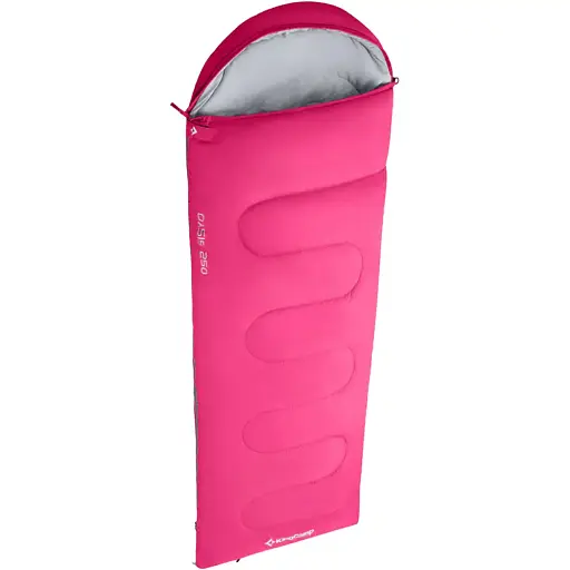 Спальный мешок KingCamp Oasis 250 Comf +12°C / Lim +7°C / Extr -3°C Rosered