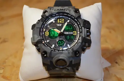 Чоловічий годинник Skmei Hamlet 1155 Сірий камуфляж - фото 5