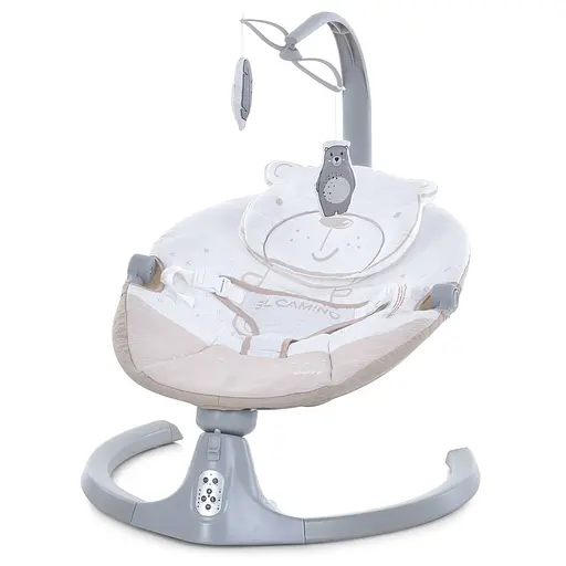 Колыбельный центр El Camino ME 1116 Cute Beige шезлонг с музыкой и функцией укачивания для малышей