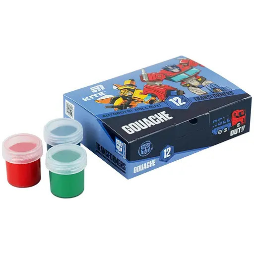 Гуашь Kite Transformers 12 цветов по 20 мл (TF26-063) - фото 2